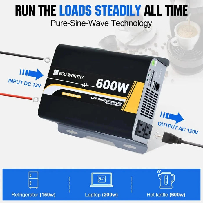 Eco-Worthy | 200W 12V Complete Off Grid Solar Kit