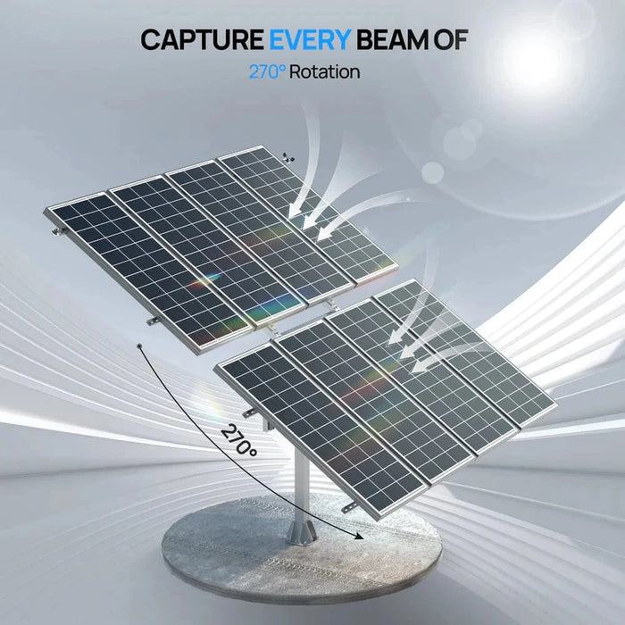 Eco-Worthy | Dual Axis Solar Tracker with Controller – Boosts Power by 40%