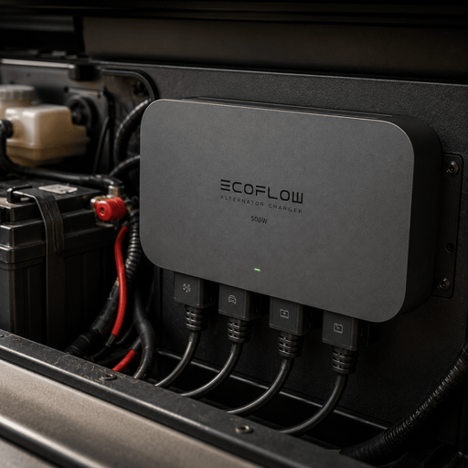 EcoFlow | 500W Alternator Charger for Portable Power Stations and RV Battery Systems