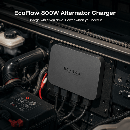 EcoFlow | 800W Alternator Charger for Portable Power Stations and RV Battery Systems