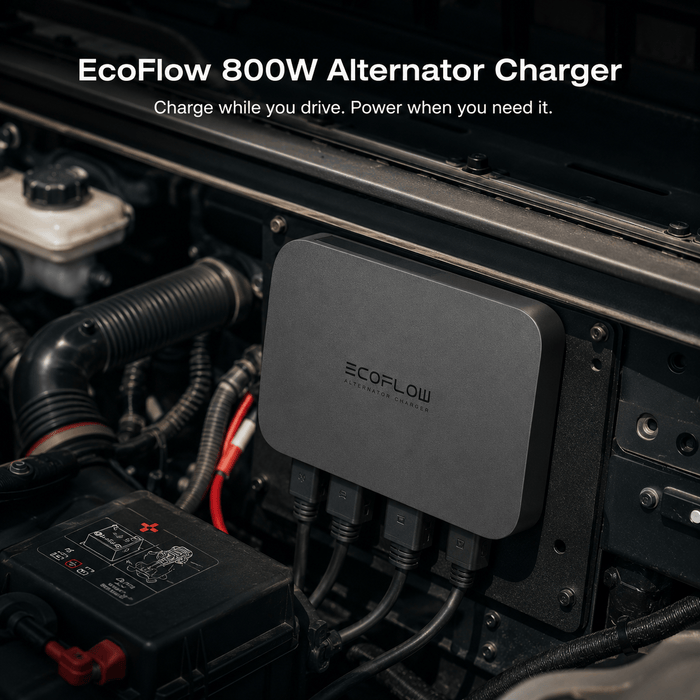 EcoFlow | 800W Alternator Charger for Portable Power Stations and RV Battery Systems