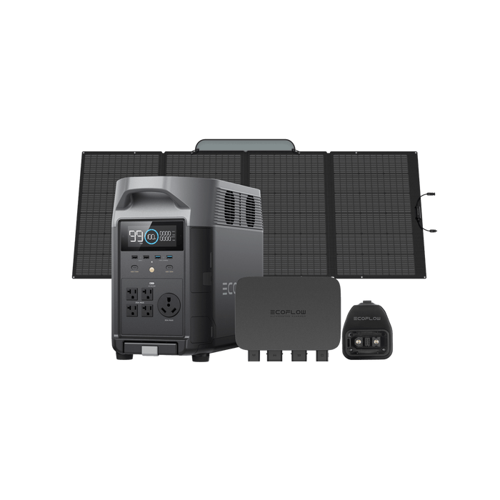 EcoFlow | DELTA Pro Portable Power Station + 2*220W Portable Solar Panel + Free DELTA Pro Bag