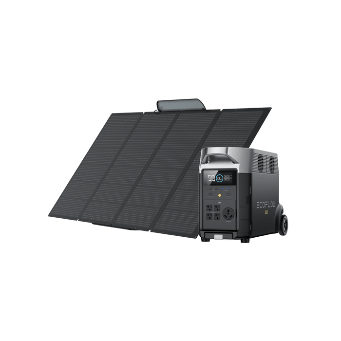 EcoFlow | DELTA Pro Portable Power Station + 2*220W Portable Solar Panel + Free DELTA Pro Bag