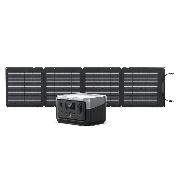 EcoFlow | RIVER 2 Solar Generator with 110W Portable Solar Panel