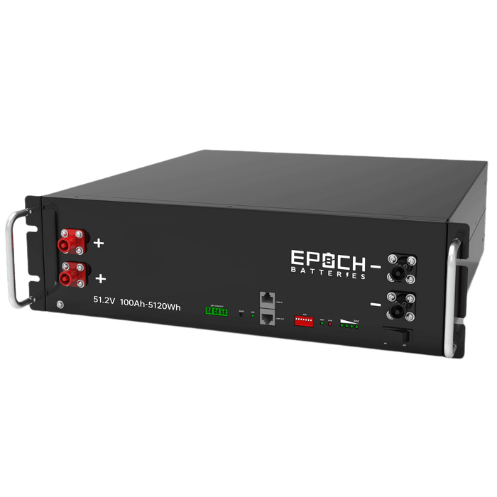 Epoch | 48V 100Ah 5.12kWh - Self-Heating Server Rack Lithium Battery