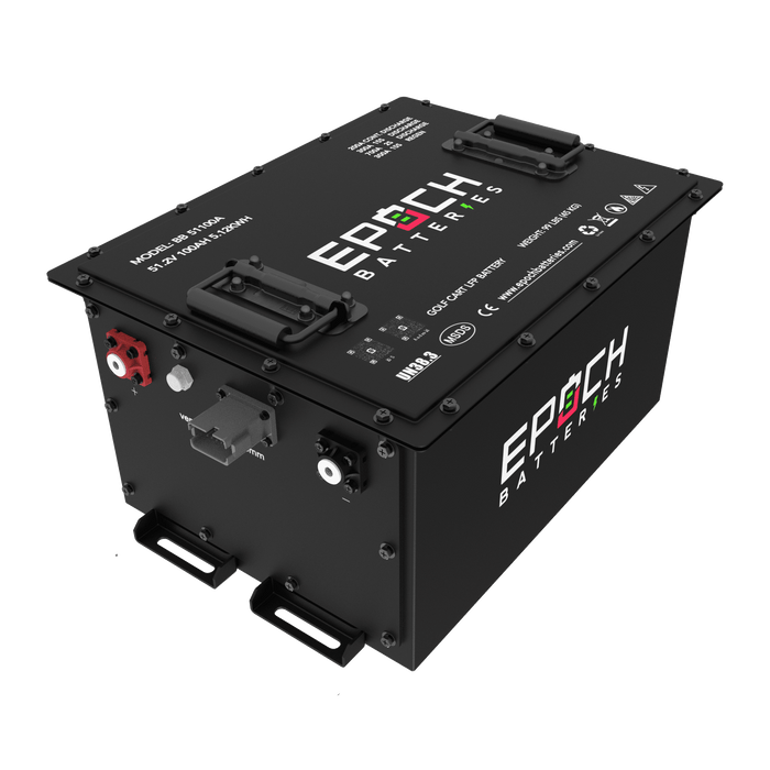 Epoch | 48V 100Ah Lithium LiFePO4 Golf Cart Battery - Complete Kit