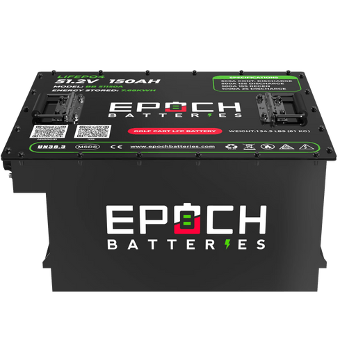 Epoch Batteries | 48V 150Ah Golf Cart Battery Complete Kit - Lithium LiFePO4