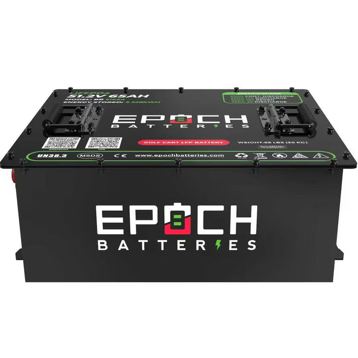 Epoch Batteries | LiMax Series 48V 65Ah Lithium LiFePO4 Golf Cart Battery - Complete Kit