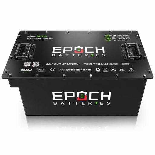 Epoch Batteries | 70.4V 72V 105ah Golf Cart Battery Complete Kit - Lithium LiFePO4