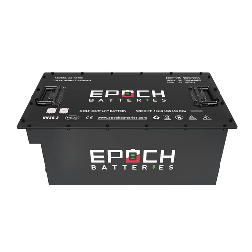 Epoch Batteries | 70.4V 72V 105ah Lithium LiFePO4 Golf Cart Battery - Complete Kit PREORDER