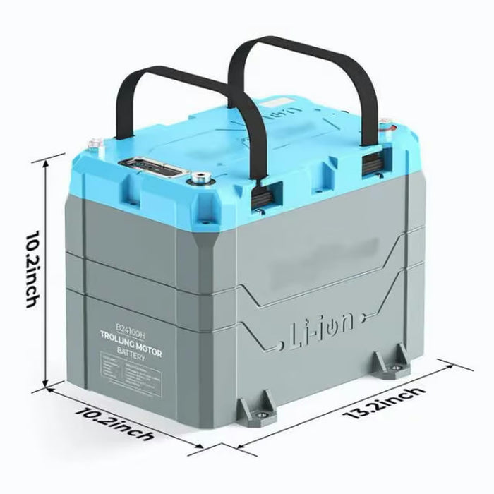Epoch Batteries | Recertified 24V 100Ah 2.56kWh LiFePO4 Lithium Battery - Bluetooth, Heating, Waterproof