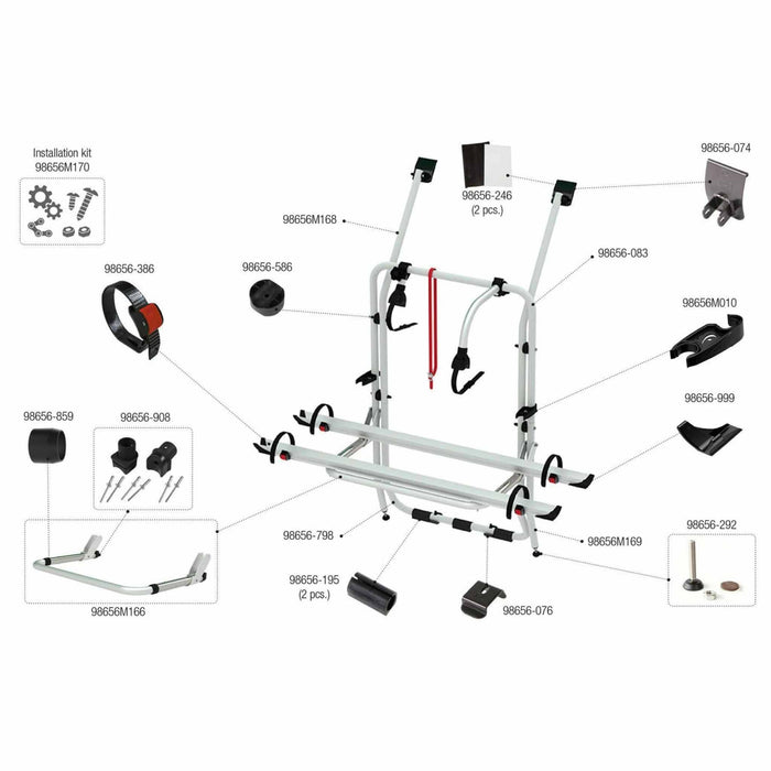 Fiamma | Carry-Bike Eurovan VW T4 Rear Bike Rack