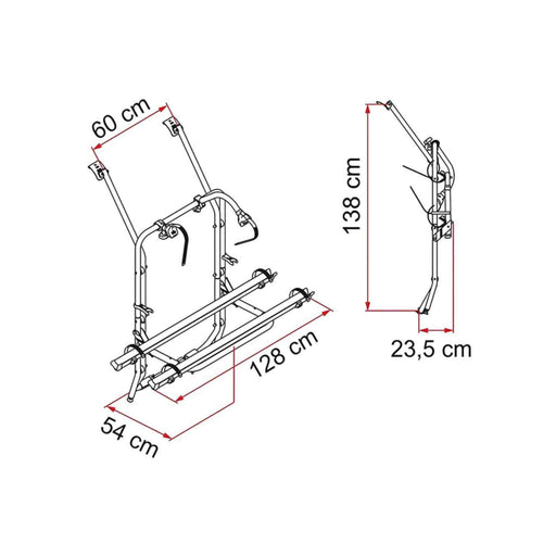 Fiamma | Carry-Bike Eurovan VW T4 Rear Bike Rack