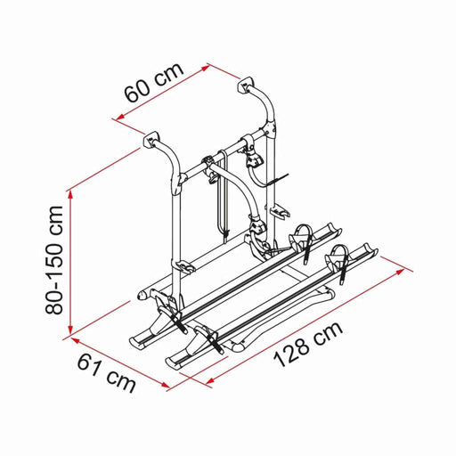 Fiamma | Carry-Bike Pro C E-Bike Rear Bike Rack for RVs and Motorhomes