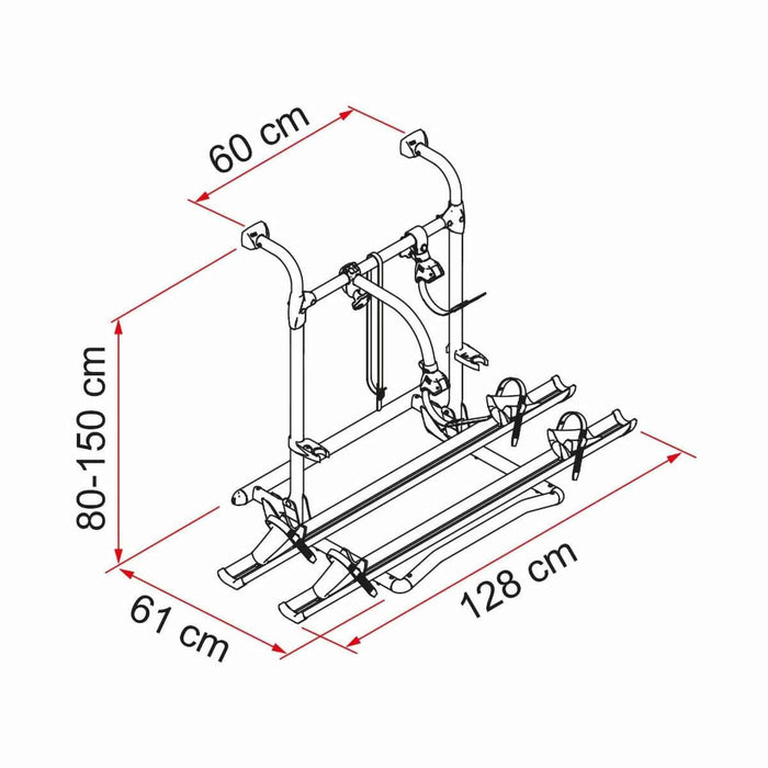 Fiamma | Carry-Bike Pro C E-Bike Rear Bike Rack for RVs and Motorhomes