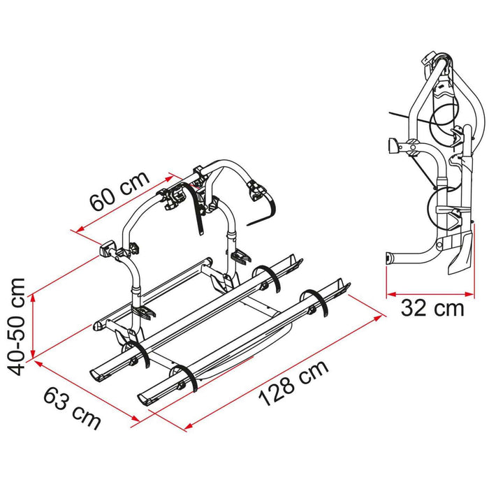 Fiamma | Carry-Bike Pro C Rear Bike Rack for RVs and Motorhomes