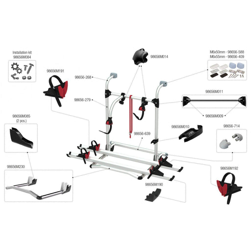 Fiamma | Carry-Bike Pro E-Bike Rear Bike Rack for RVs and Motorhomes