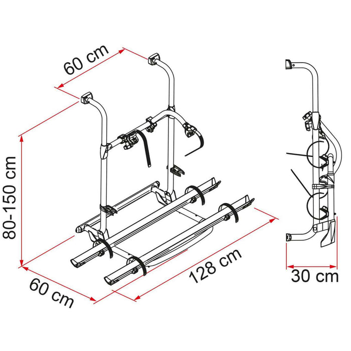 Fiamma | Carry-Bike Pro Rear Bike Rack for RVs and Motorhomes