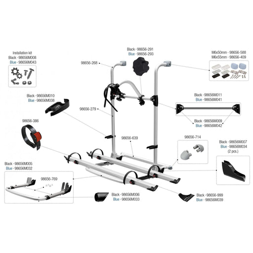 Fiamma | Carry-Bike Pro Rear Bike Rack for RVs and Motorhomes