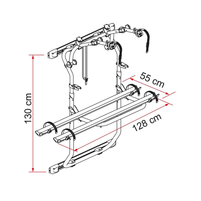 Fiamma | Carry-Bike Rack for Ram ProMaster Vans Silver