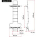 Fiamma | Deluxe DJ Rear Door Ladder for Ford Transit & Mercedes Sprinter Vans