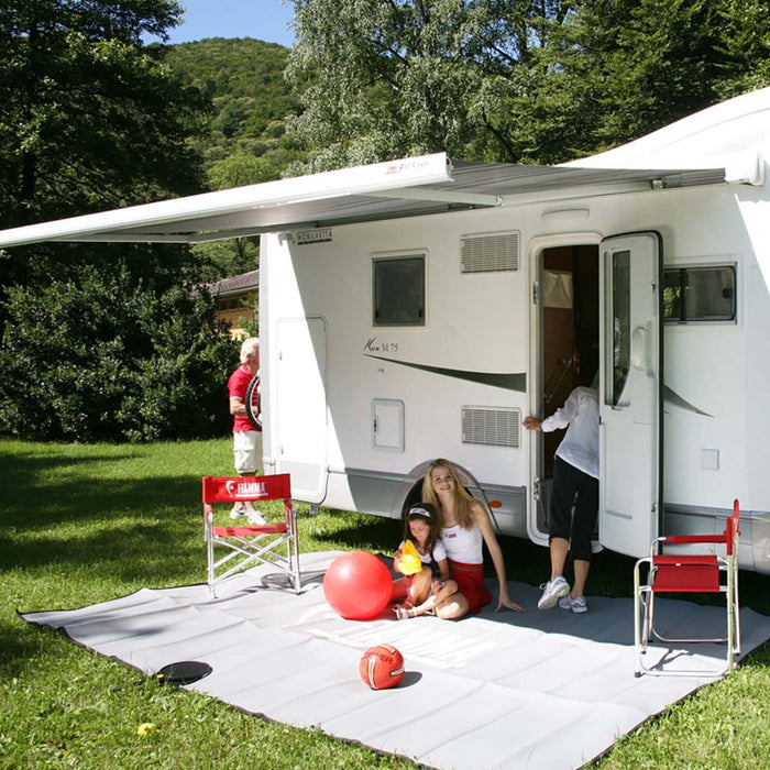 Fiamma | F45 Eagle 350 - WALL MOUNT / Motorized - Self Supporting | Polar White 12'0" - 8'2" extension