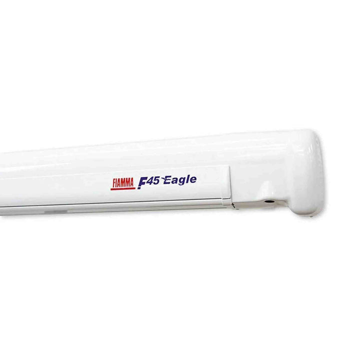 Fiamma | F45 Eagle 350 - WALL MOUNT / Motorized - Self Supporting | Polar White 12'0" - 8'2" extension