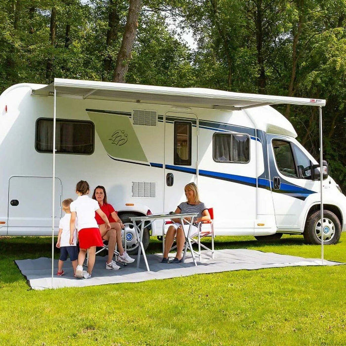 Fiamma | F45 S Wall Mount Awning with Winch Crank and Support Legs