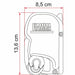Fiamma | F45 S Wall Mount Awning with Winch Crank and Support Legs