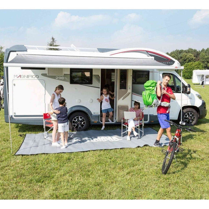 Fiamma | F45 S Wall Mount Awning with Winch Crank and Support Legs