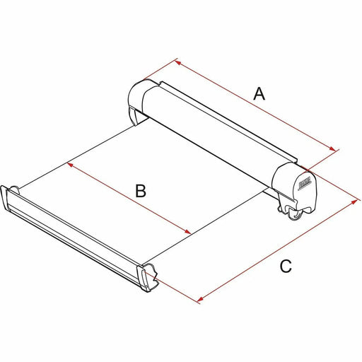 Fiamma | F45 S Wall Mount Awning with Winch Crank and Support Legs