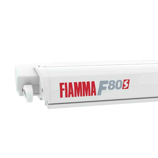 Fiamma | F80 S Roof-Mount Awning with Winch Crank and Support Legs for Vans and RVs - 370 Polar White 12'2" - 8'2" extension