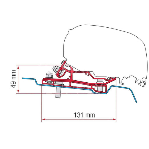 Fiamma | F80S & F65 Eagle Awning Mounting Bracket Kit for Ford Transit Vans