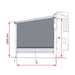 Fiamma | Side Blocker for F45S & F80S Camper Van Awning Sun Shade