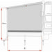 Fiamma | Sun View Side Shade for F45S, F70, F65 & F80S Awnings