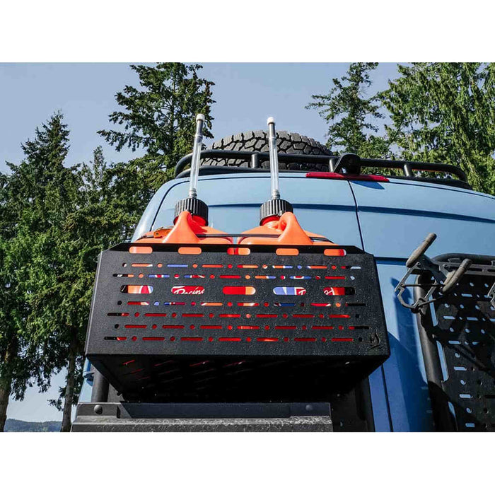 Flatline Van Co. | Adventure Van Rear Platform Gear Cage