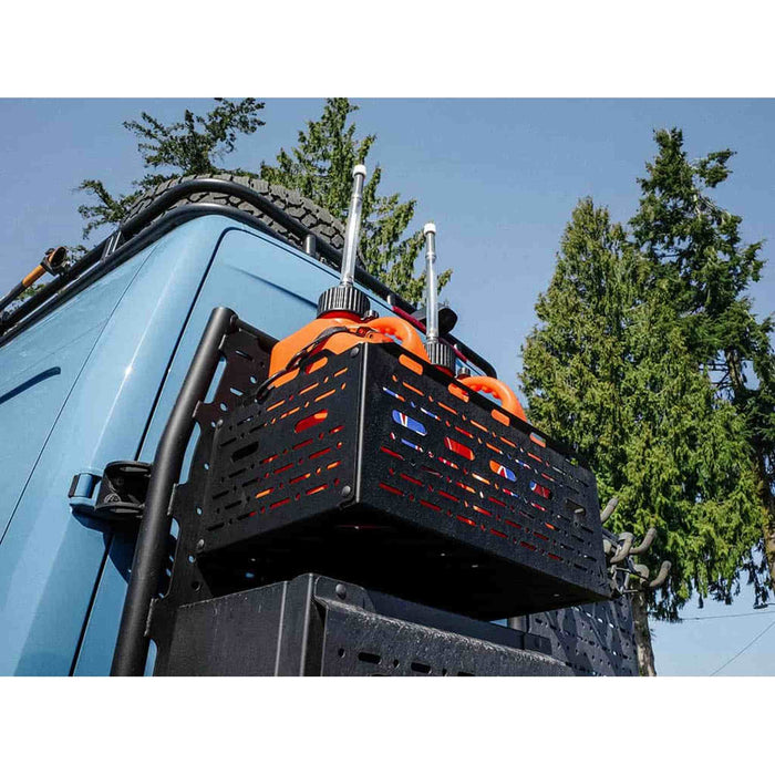 Flatline Van Co. | Adventure Van Rear Platform Gear Cage