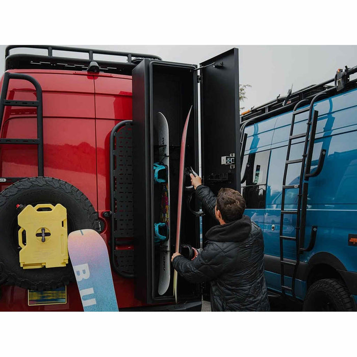 Flatline Van Co | Adventure Van Ski &amp; Snowboard Locker