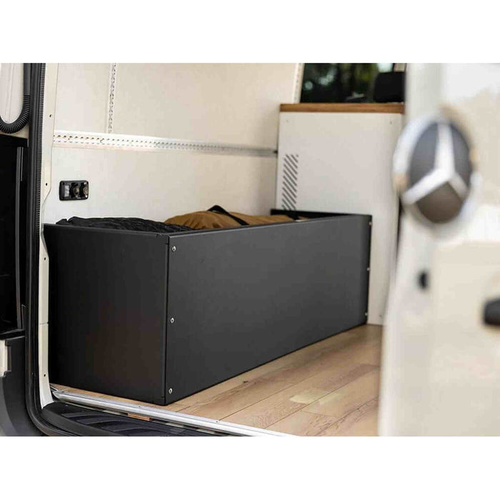 Flatline Van Co. | Adventure Van Wheel Well Cubby