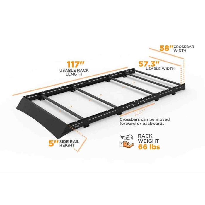 Flatline Van Co. | Low Pro Roof Rack for Ford Transit 148" High Roof