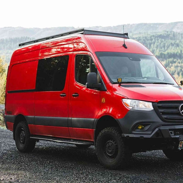 Flatline Van Co. | Low Pro Roof Rack for Mercedes Sprinter 144" High Roof