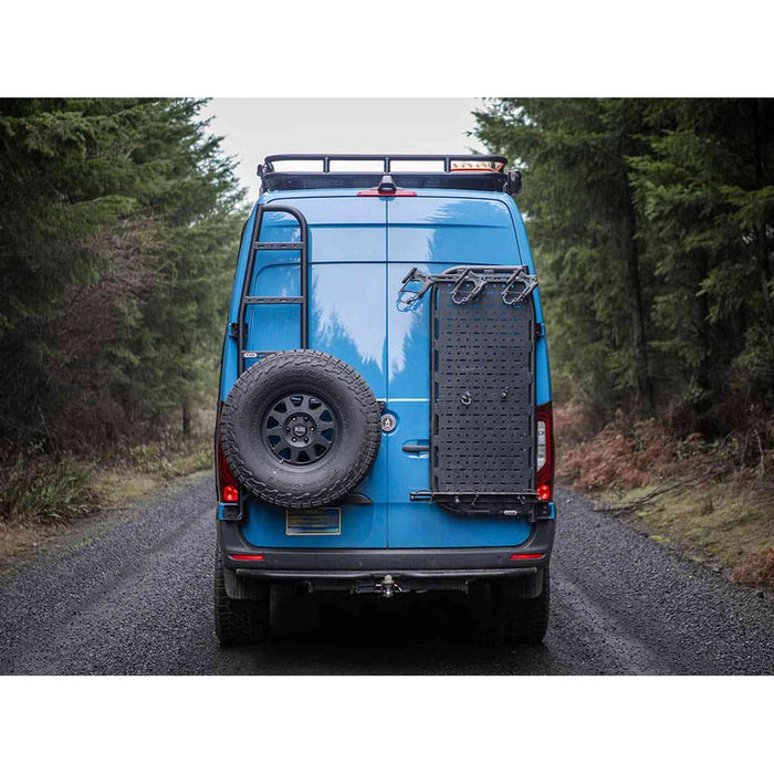 Flatline Van Co. | Sprinter Van Rear Ladder + Tire Carrier