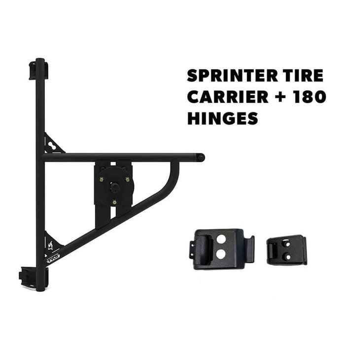 Flatline Van Co | Sprinter Van Rear Tire Carrier