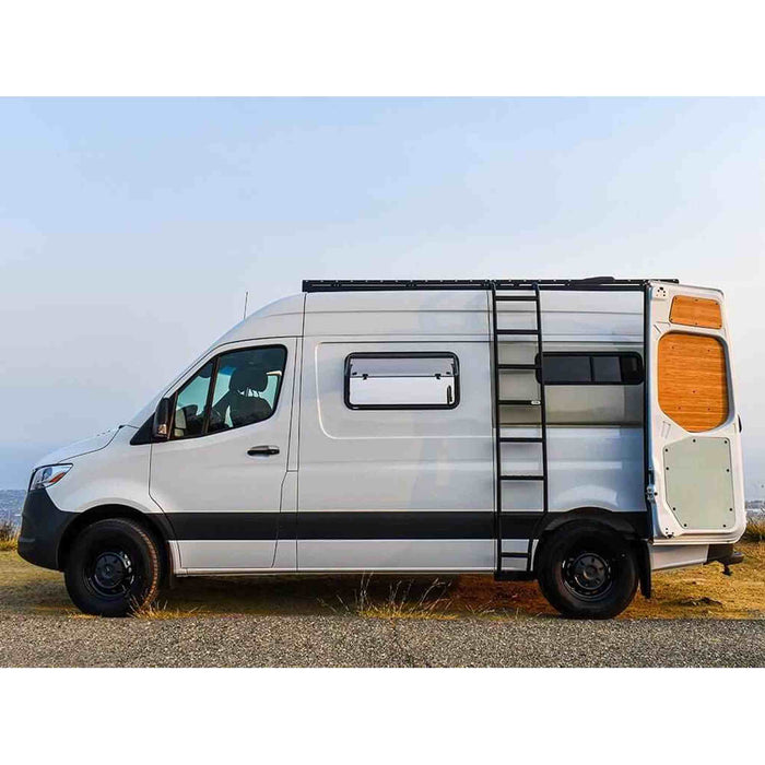 Flatline Van Co | Sprinter Van Side Ladder with Wheel Wrap