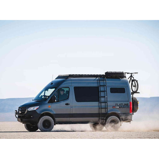 Flatline Van Co | Sprinter Van Side Ladder with Wheel Wrap