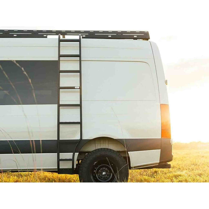 Flatline Van Co | Sprinter Van Side Ladder with Wheel Wrap