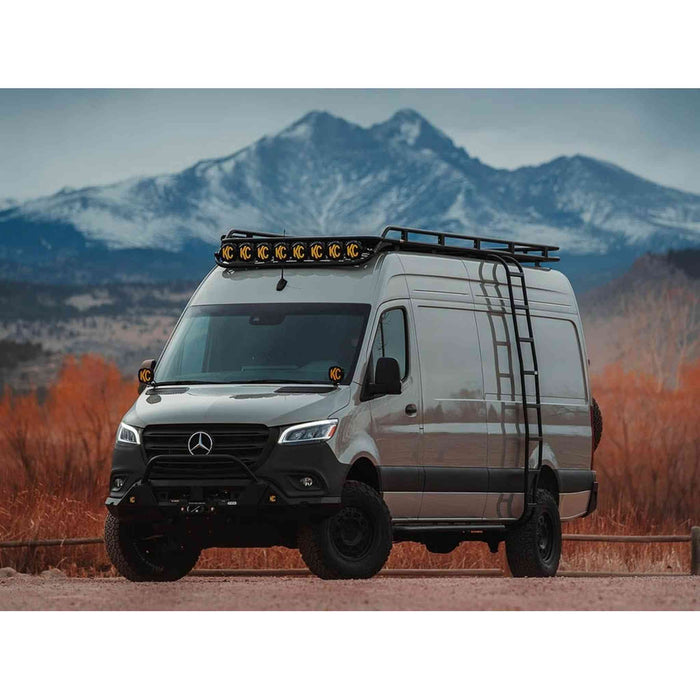 Flatline Van Co | Sprinter Van Side Ladder with Wheel Wrap