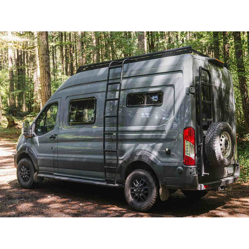 Flatline Van Co | Transit Trail Side Ladder for Mid Roof Vans