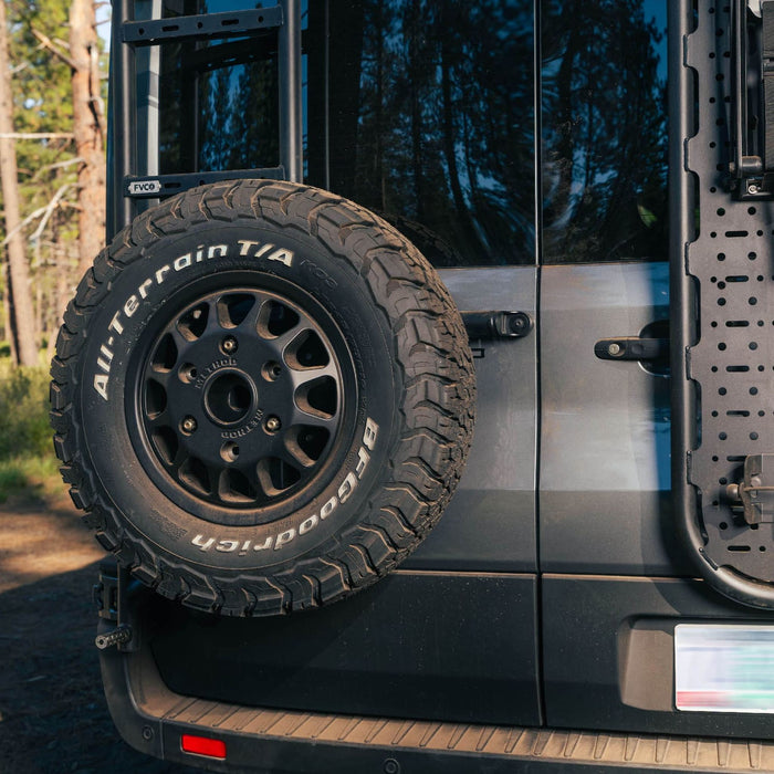 Flatline Van Co. | Transit Van Rear Ladder + Tire Carrier