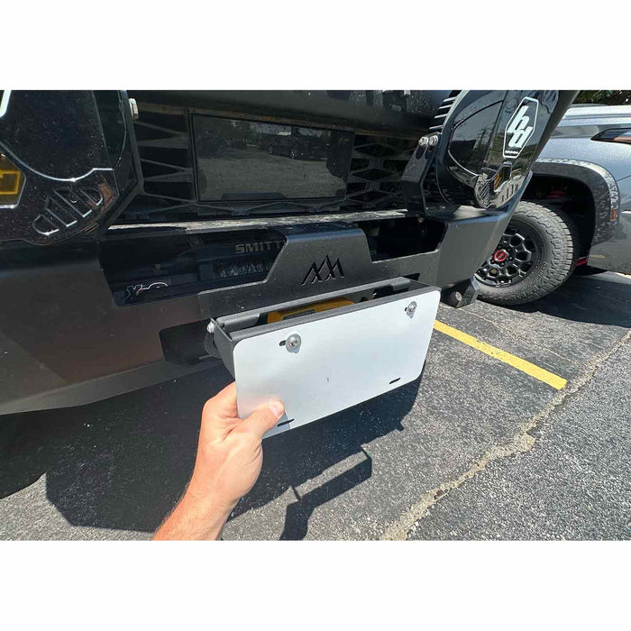 Flip Up Front License Plate Holder - Hawse Fairlead